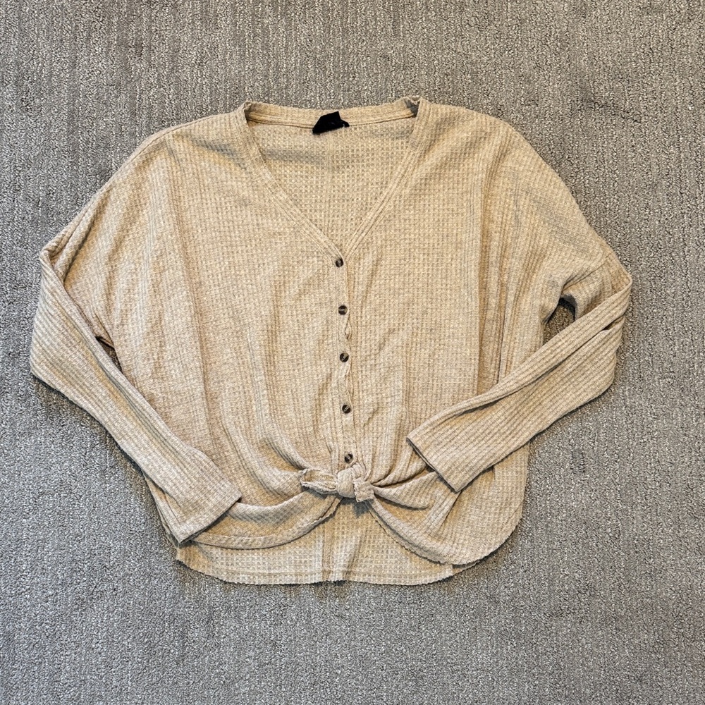 Urban Outfitters Cream Knit Top